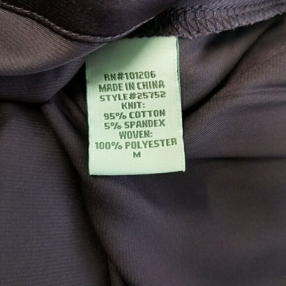 Soft Surroundings purple mixed material tunic top - Picture 6 of 7